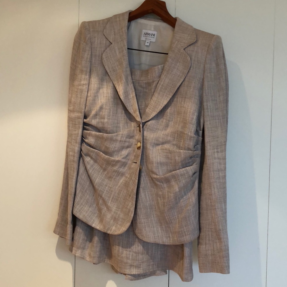 Armani Collezioni linen suit